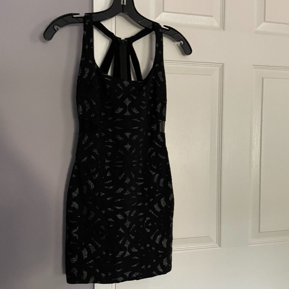 Nicole Miller Artelier Black Bodycon Mini Dress